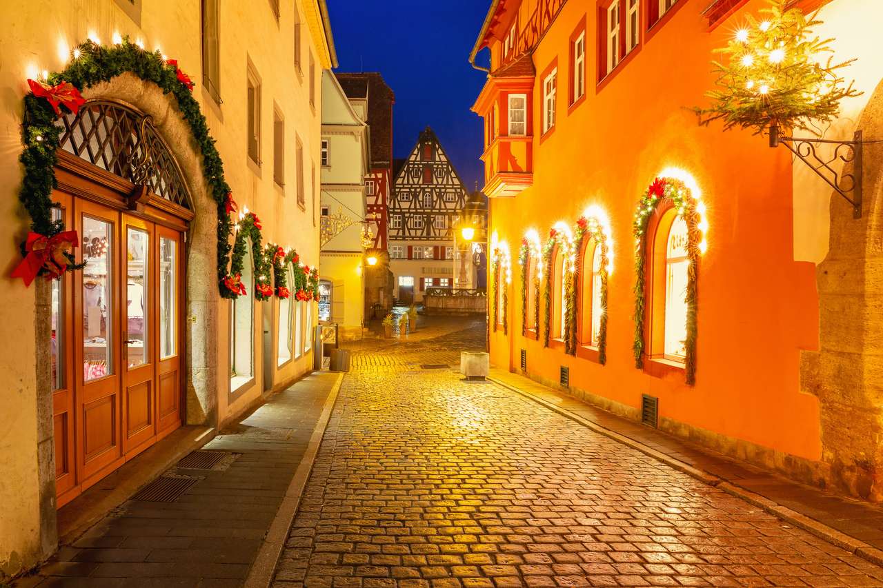 Stare Miasto w Rothenburg ob der Tauber, Niemcy puzzle online