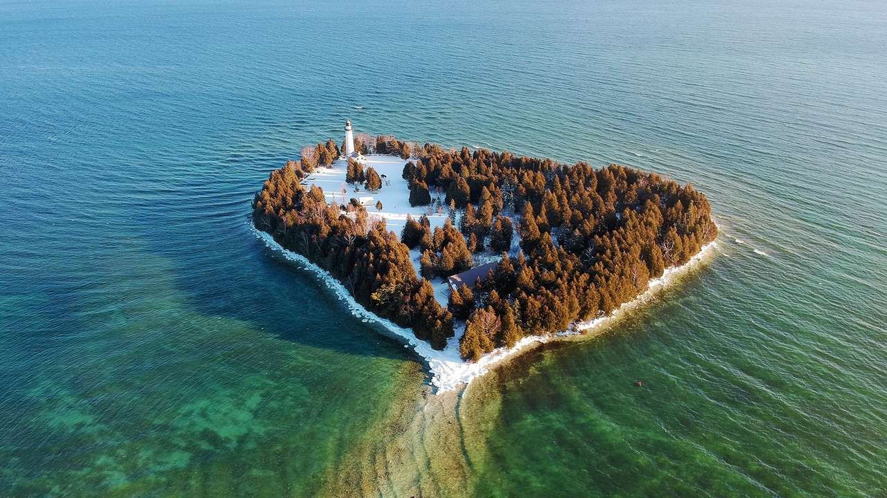 Wyspa puzzle online ze zdjęcia