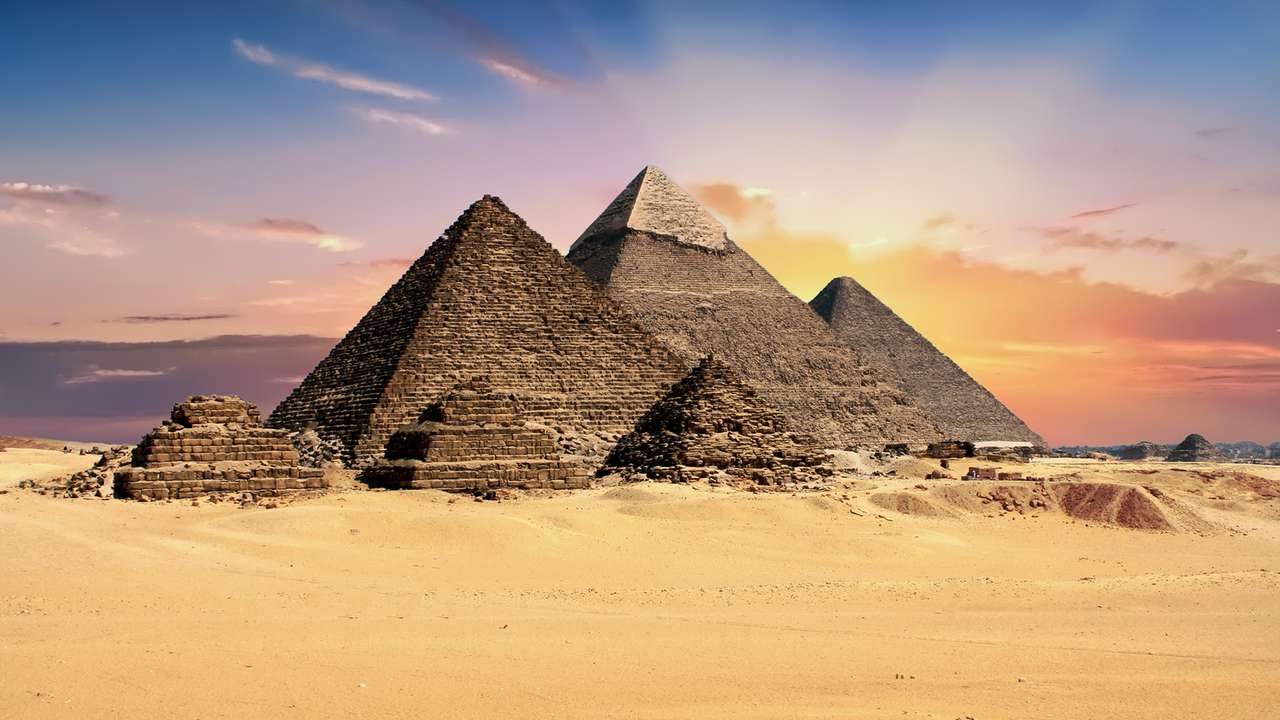 egiptwschód słońca puzzle online ze zdjęcia
