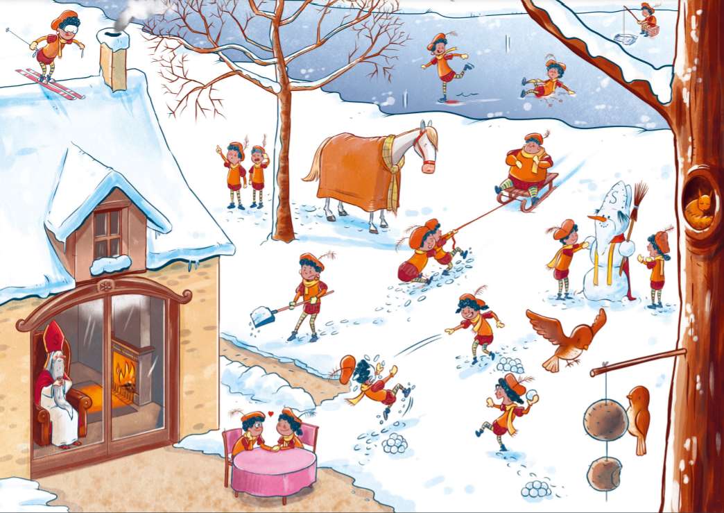 zimowy święty puzzle online ze zdjęcia