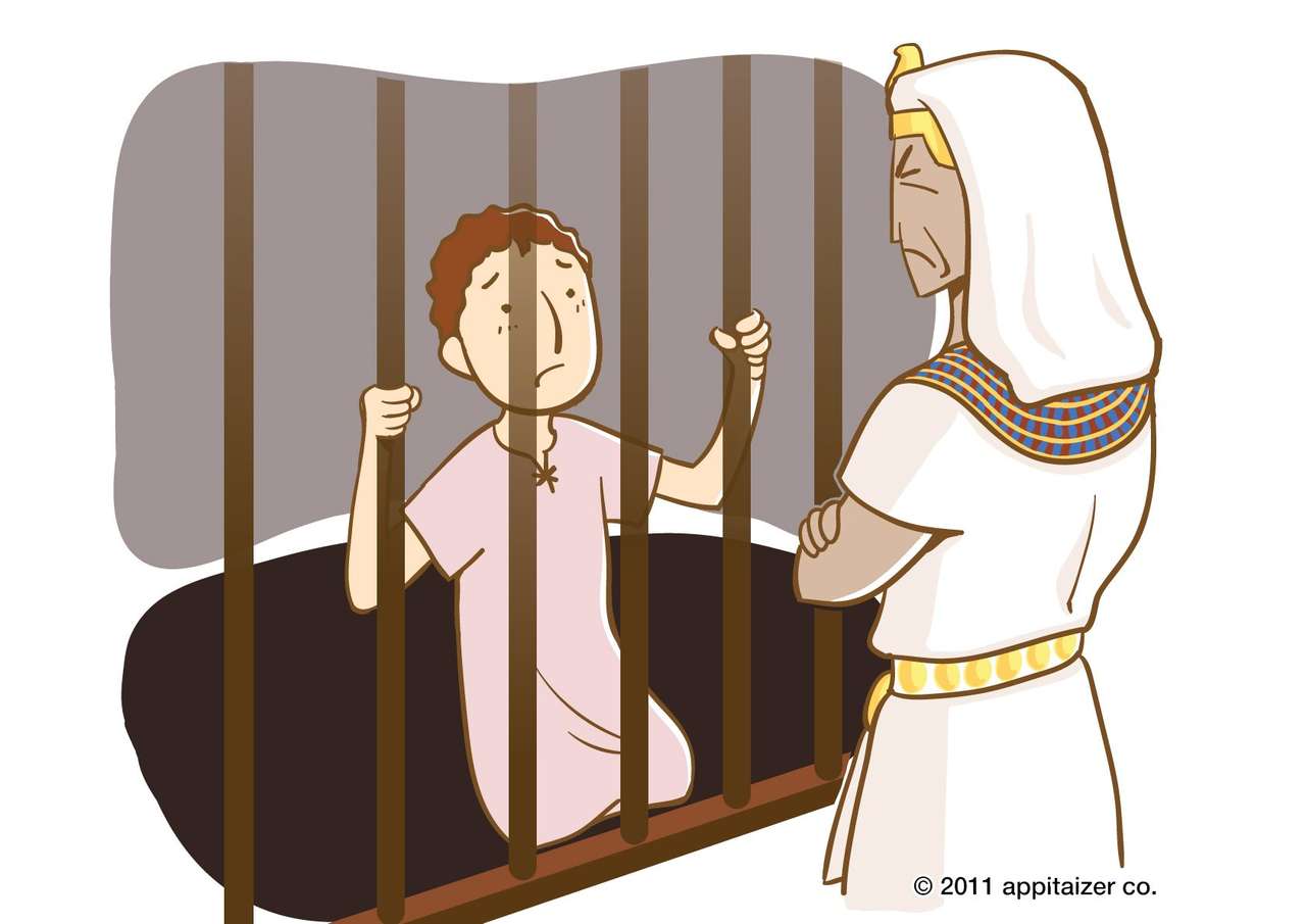 Józef w więzieniu puzzle online ze zdjęcia