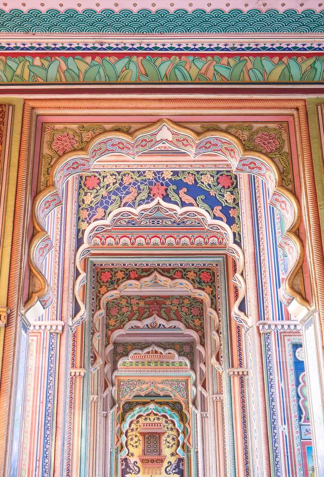 Brama Patrika, dziewiąta brama Jaipuru puzzle ze zdjęcia