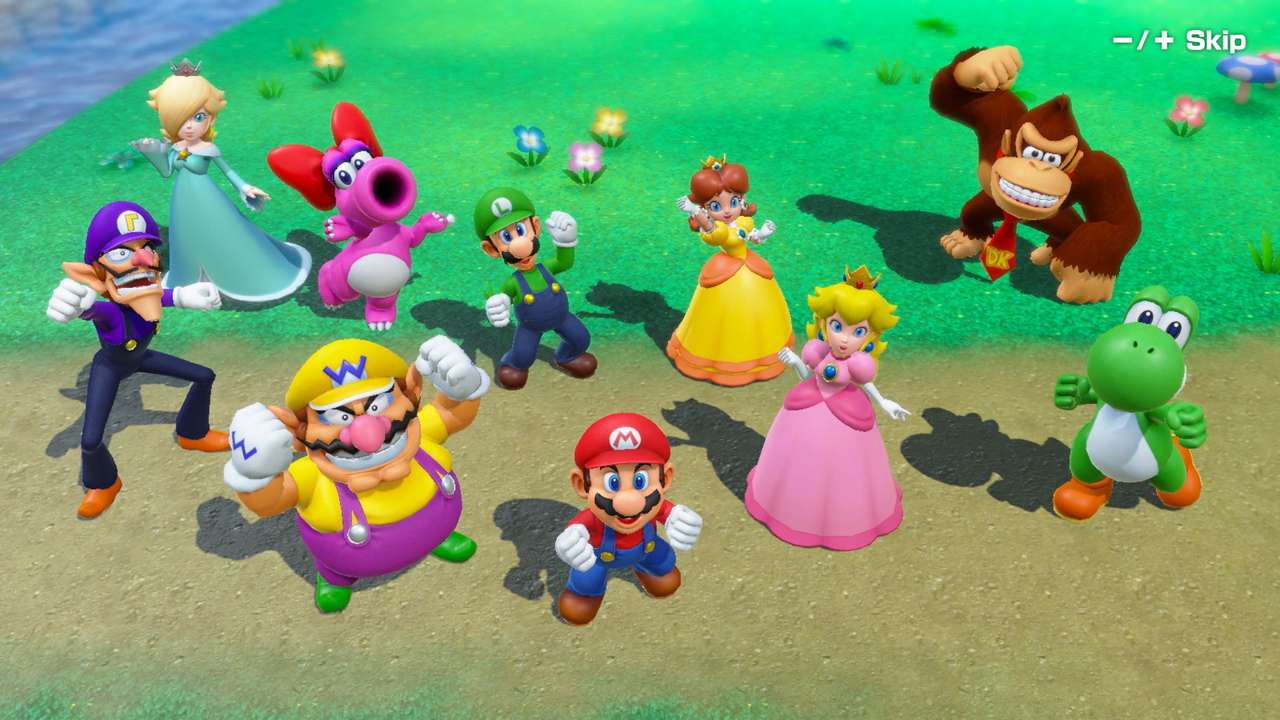 Supergwiazdy Mario Party puzzle online