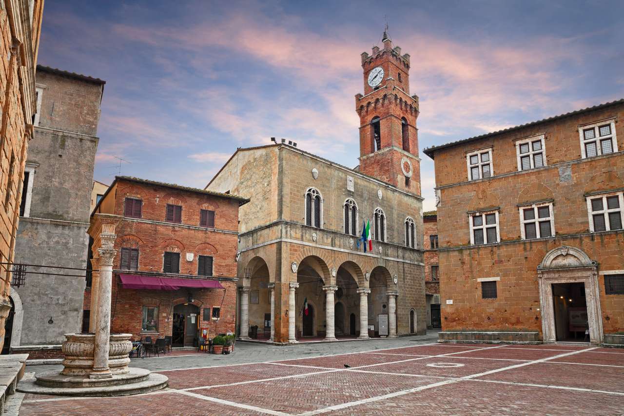 Pienza, Siena, Toskania, Włochy puzzle online ze zdjęcia