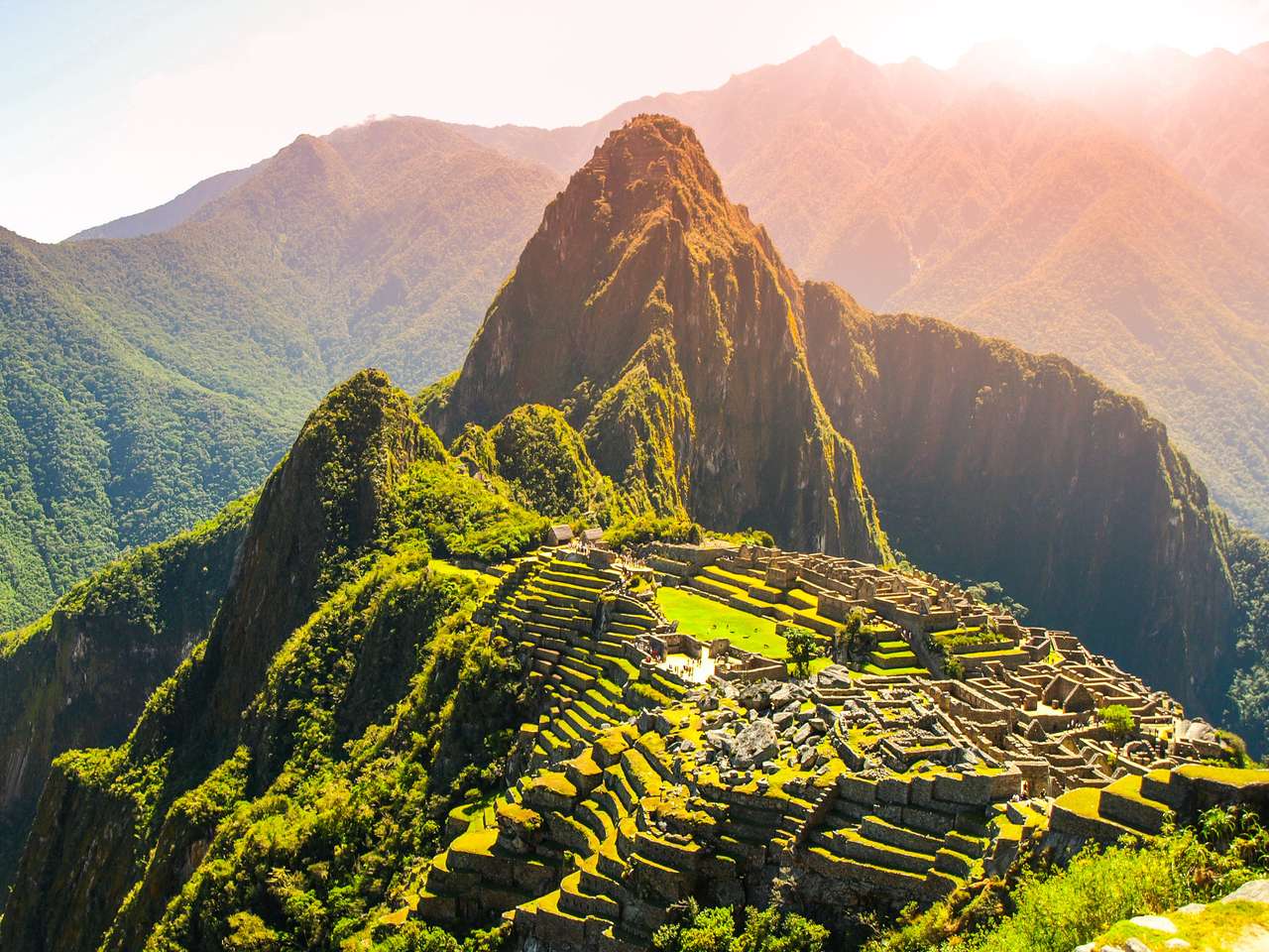 Starożytne miasto Inków Machu Picchu puzzle online ze zdjęcia