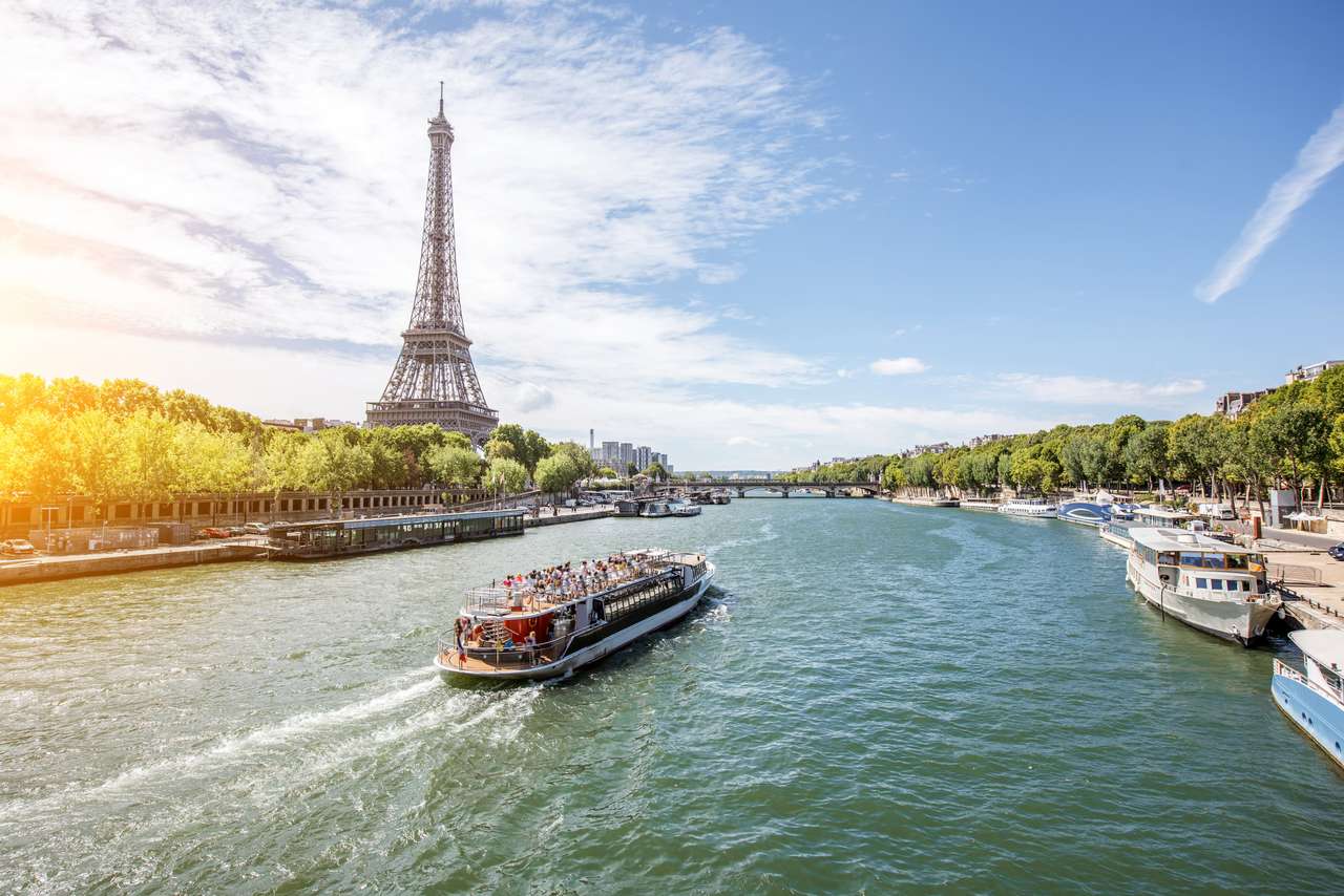 Krajobrazowy widok na Paryż puzzle online ze zdjęcia
