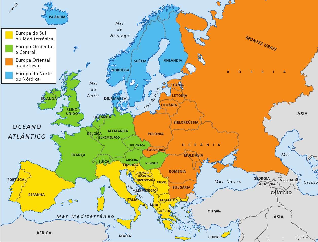 Mapa polityczna Europa puzzle online