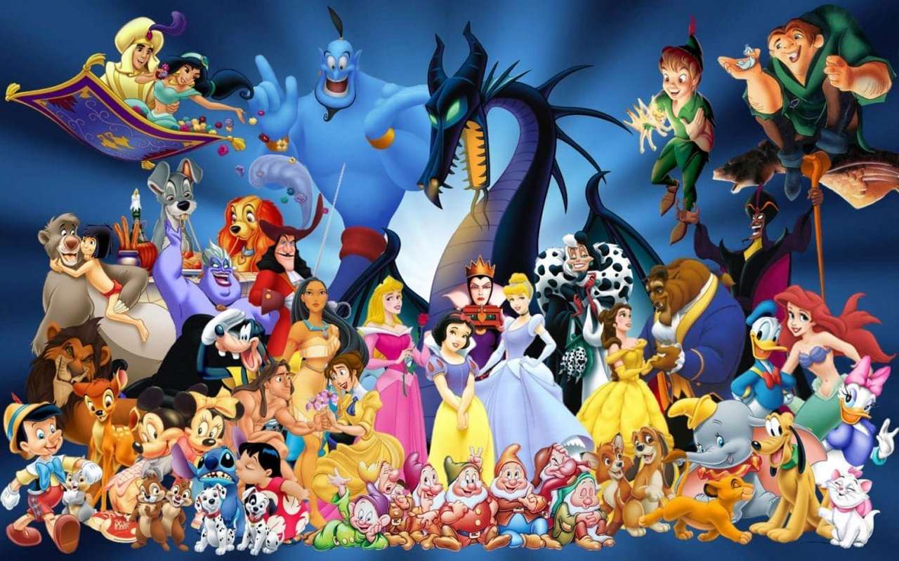 postacie z Disneya puzzle