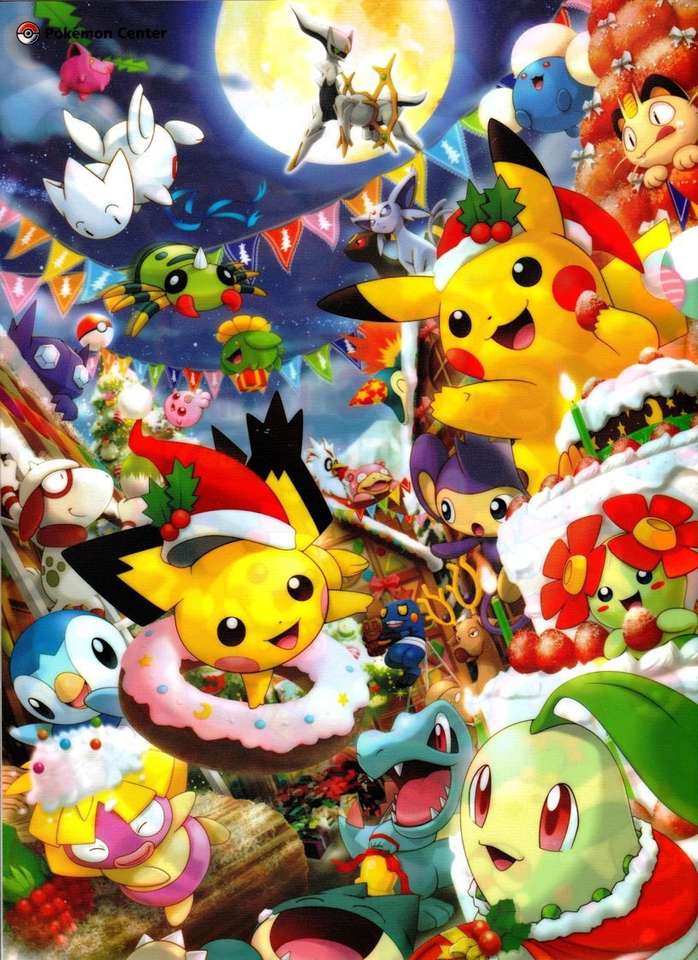 święta pokemon puzzle online ze zdjęcia
