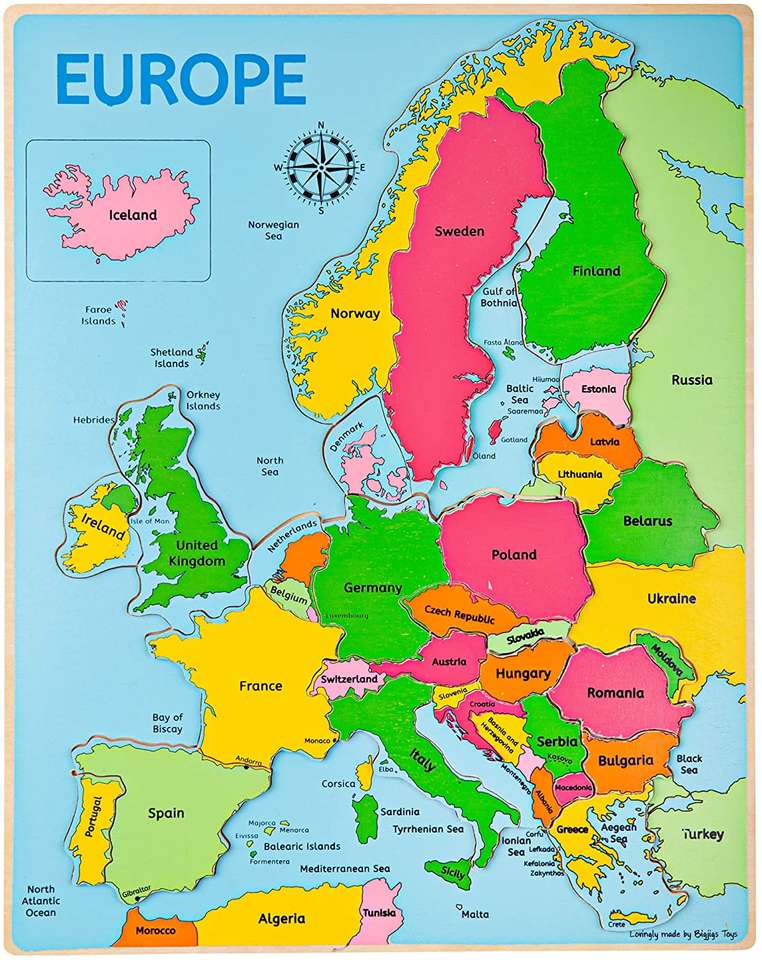 Puzzle Europa puzzle online ze zdjęcia