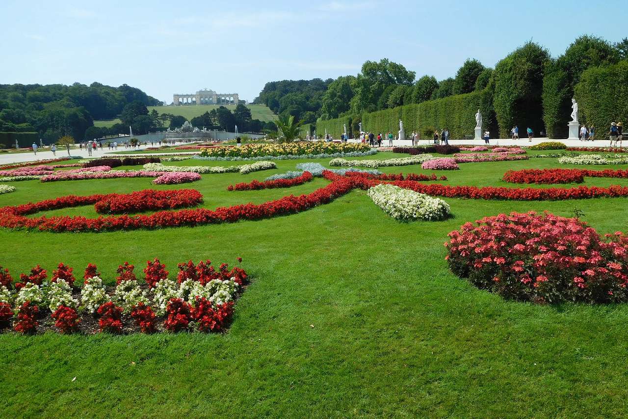 Schönbrunn. Glorieta puzzle online ze zdjęcia