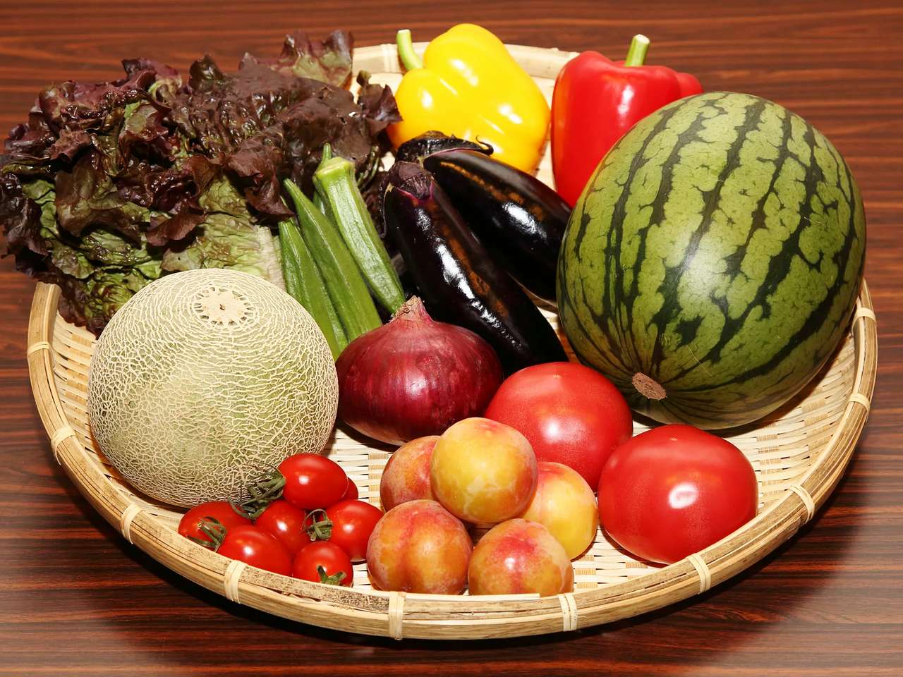 Owoce i warzywa puzzle online ze zdjęcia