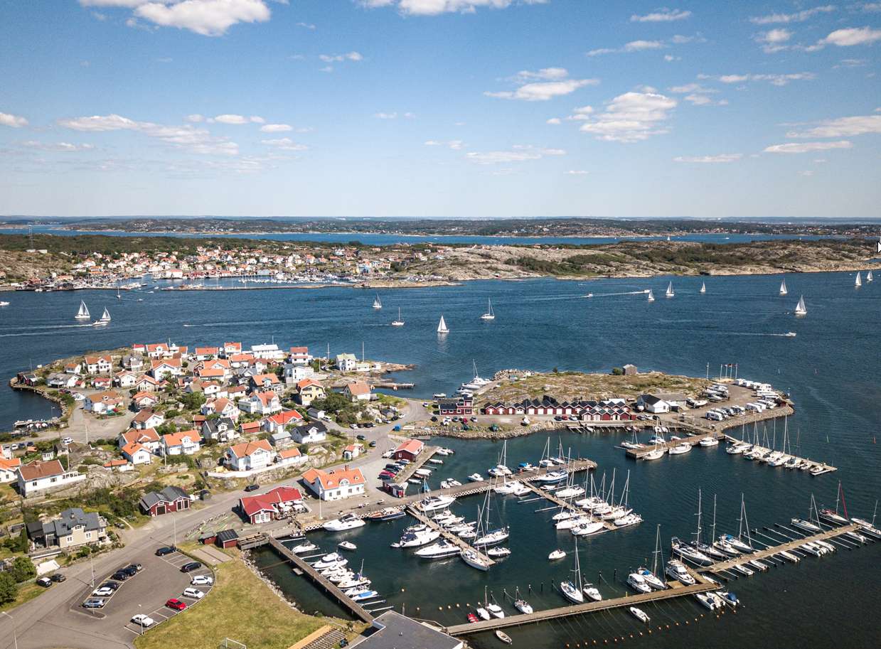 Port w Hälsö puzzle online ze zdjęcia