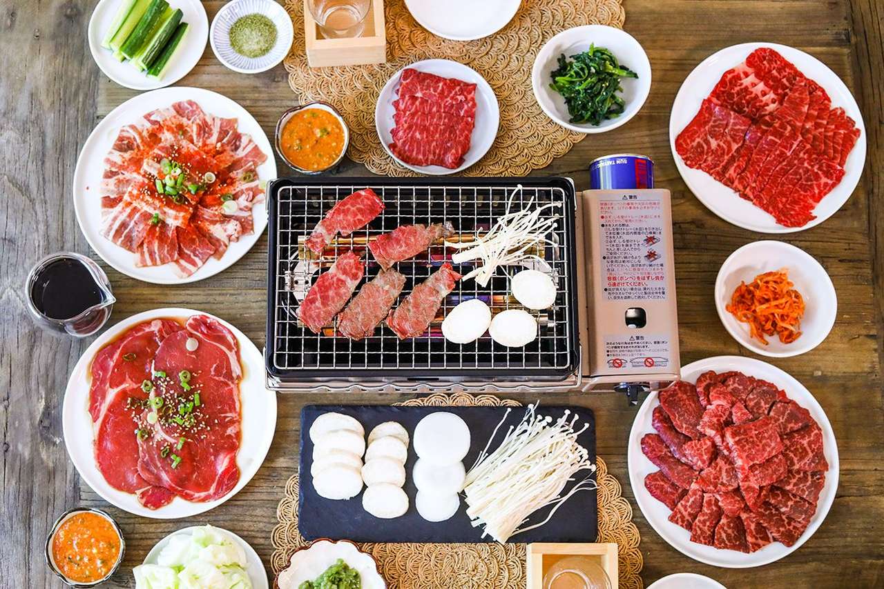 korean grill puzzle online ze zdjęcia