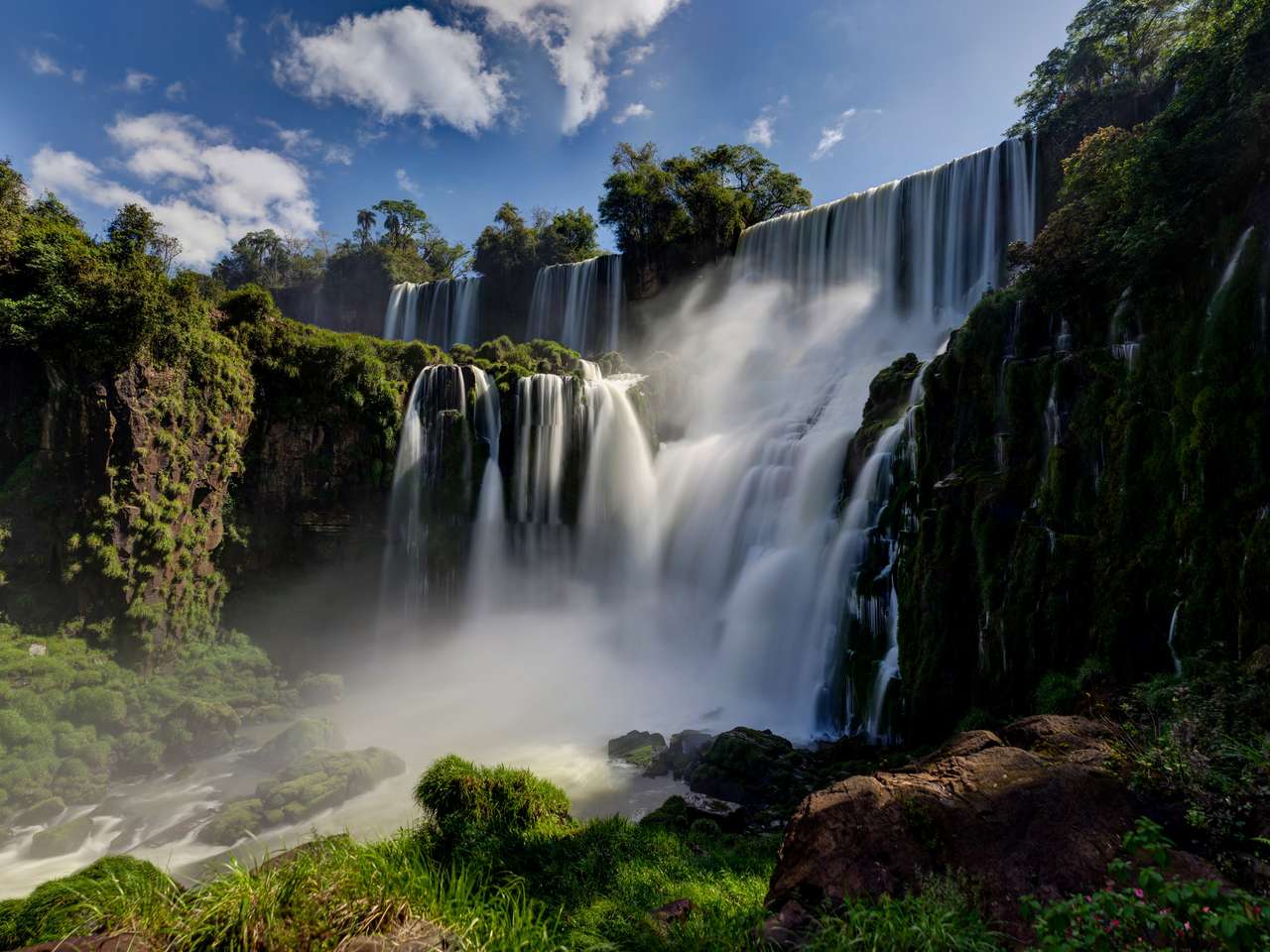 Wodospady Iguazu Dżungla Argentyna Brazylia puzzle ze zdjęcia
