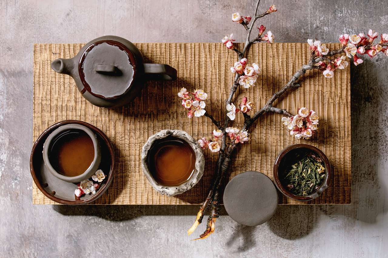 Picie herbaty wabi sabi po japońsku puzzle online