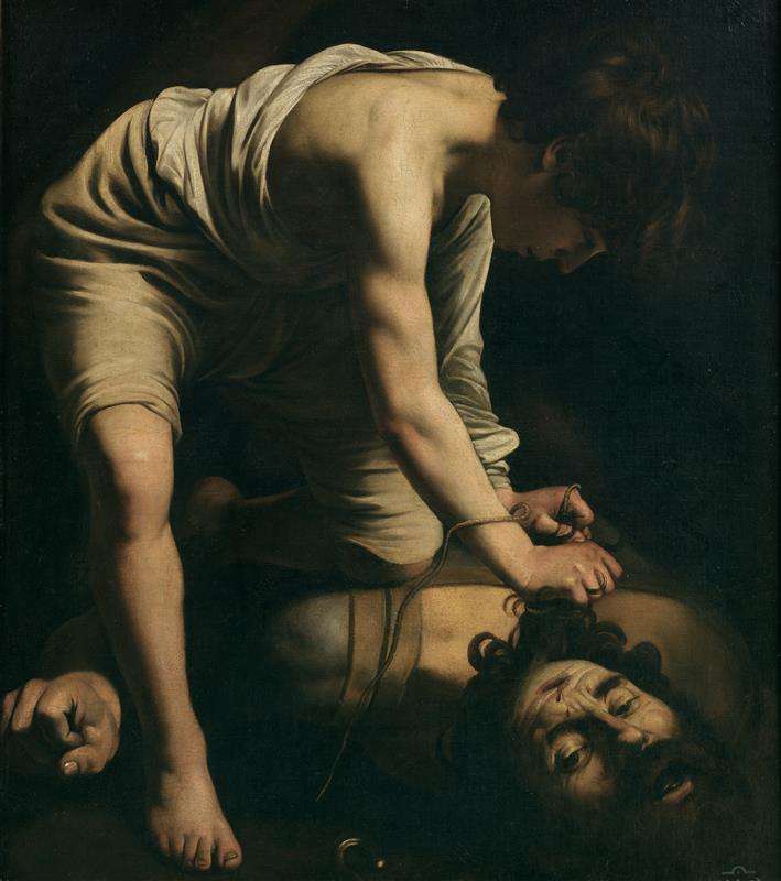 Caravaggio-David-I-Goliath puzzle online ze zdjęcia