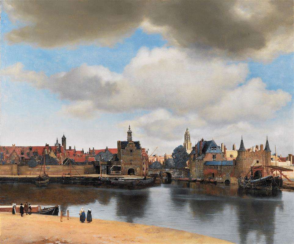Vermeer-View-On-Delft. jpg puzzle online ze zdjęcia