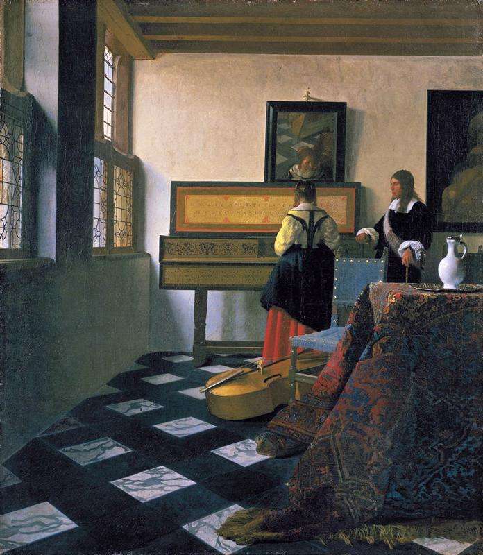 Vermeer-The-Lekcja-muzyki. jpg puzzle online