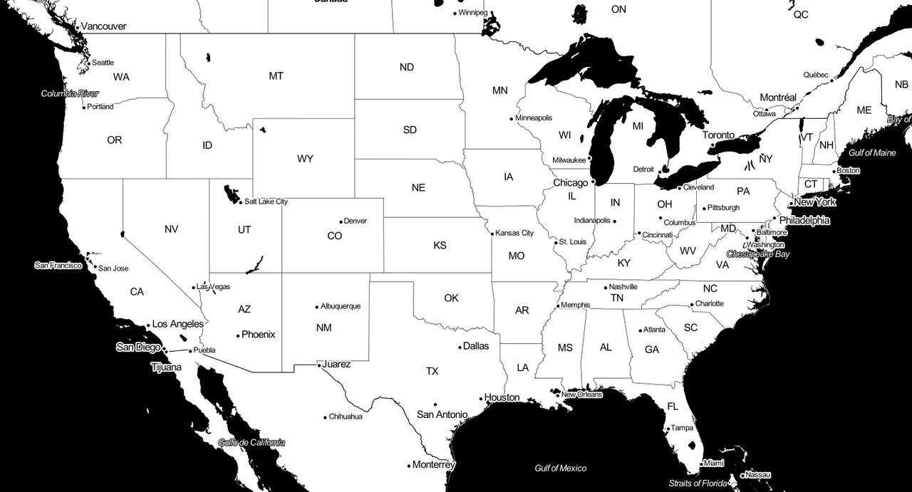 Mapograf-US puzzle online ze zdjęcia