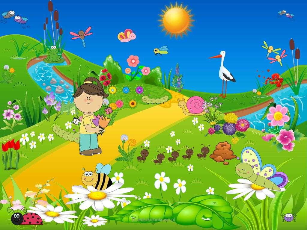 Wiosna dla dzieci puzzle online