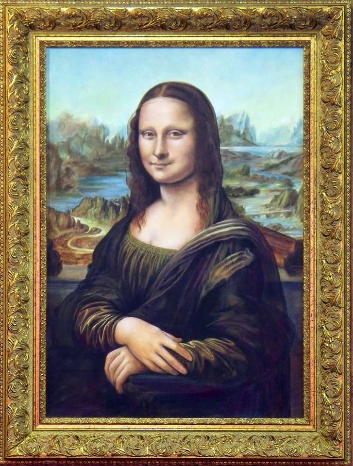 Mona Lisa puzzle ze zdjęcia
