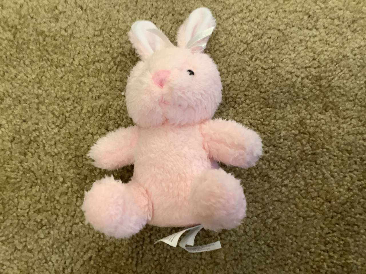 Zabawka króliczek puzzle online ze zdjęcia