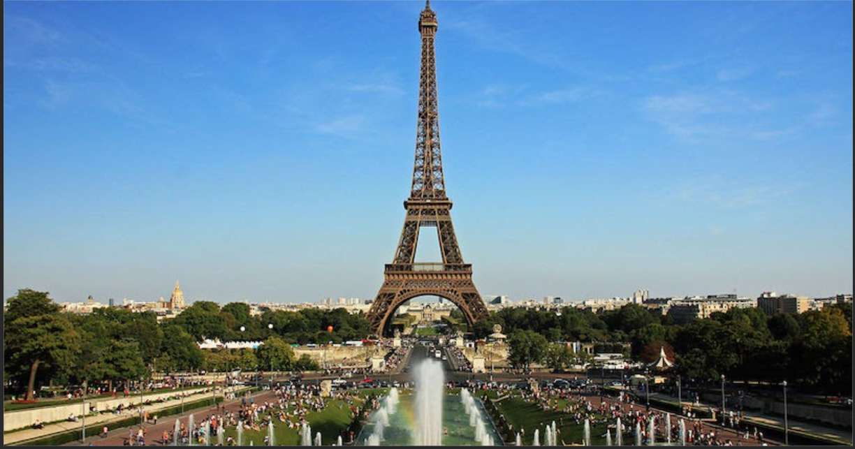 Paryż Francja Dzień Wieży Eiffla puzzle online