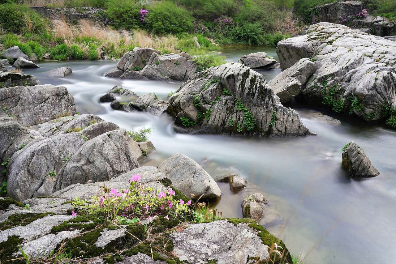 natura - górski potok puzzle online ze zdjęcia