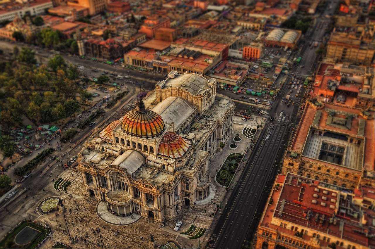 Palacio de Bellas Artes Meksyk puzzle online ze zdjęcia