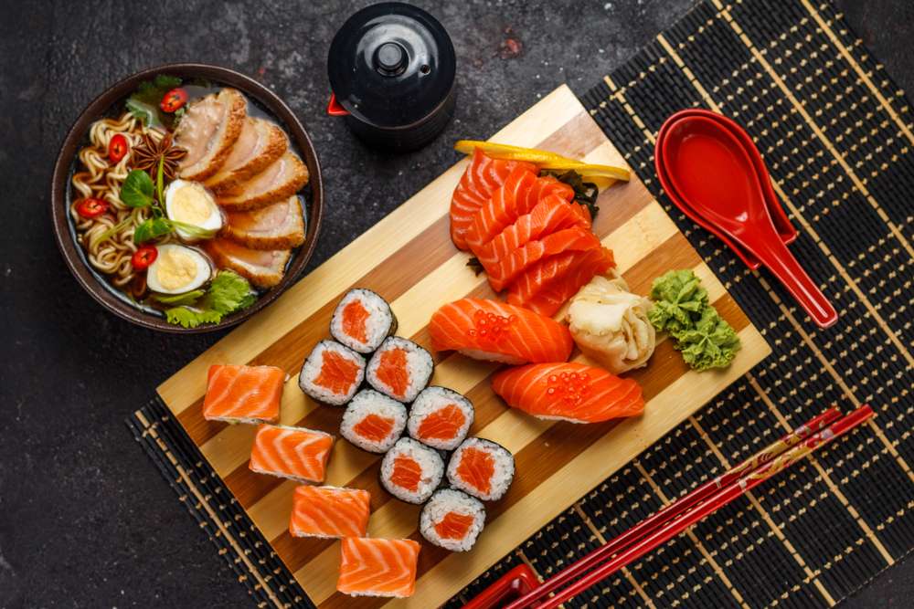 sushi ramen puzzle online ze zdjęcia