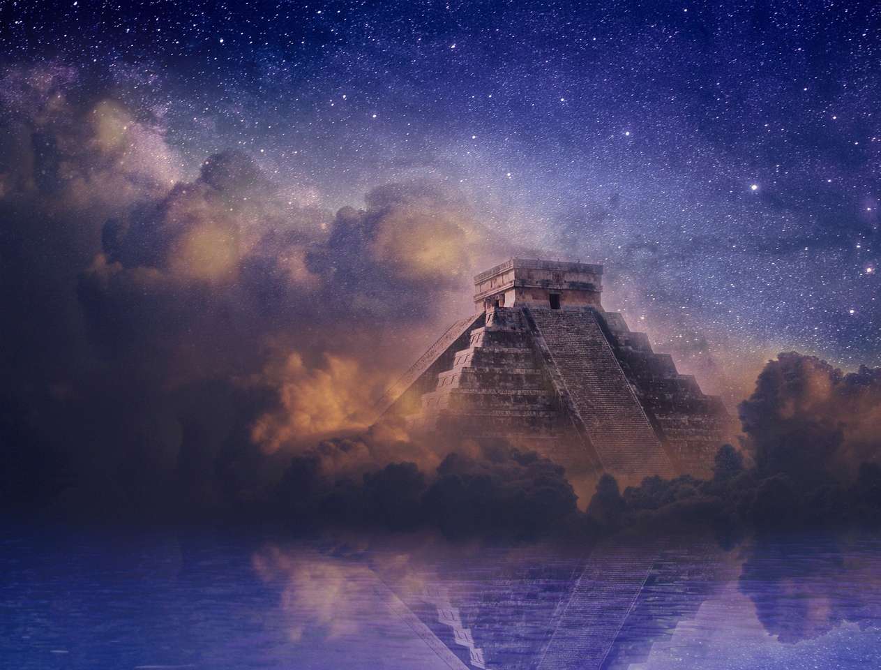Świątynia Majów puzzle online ze zdjęcia