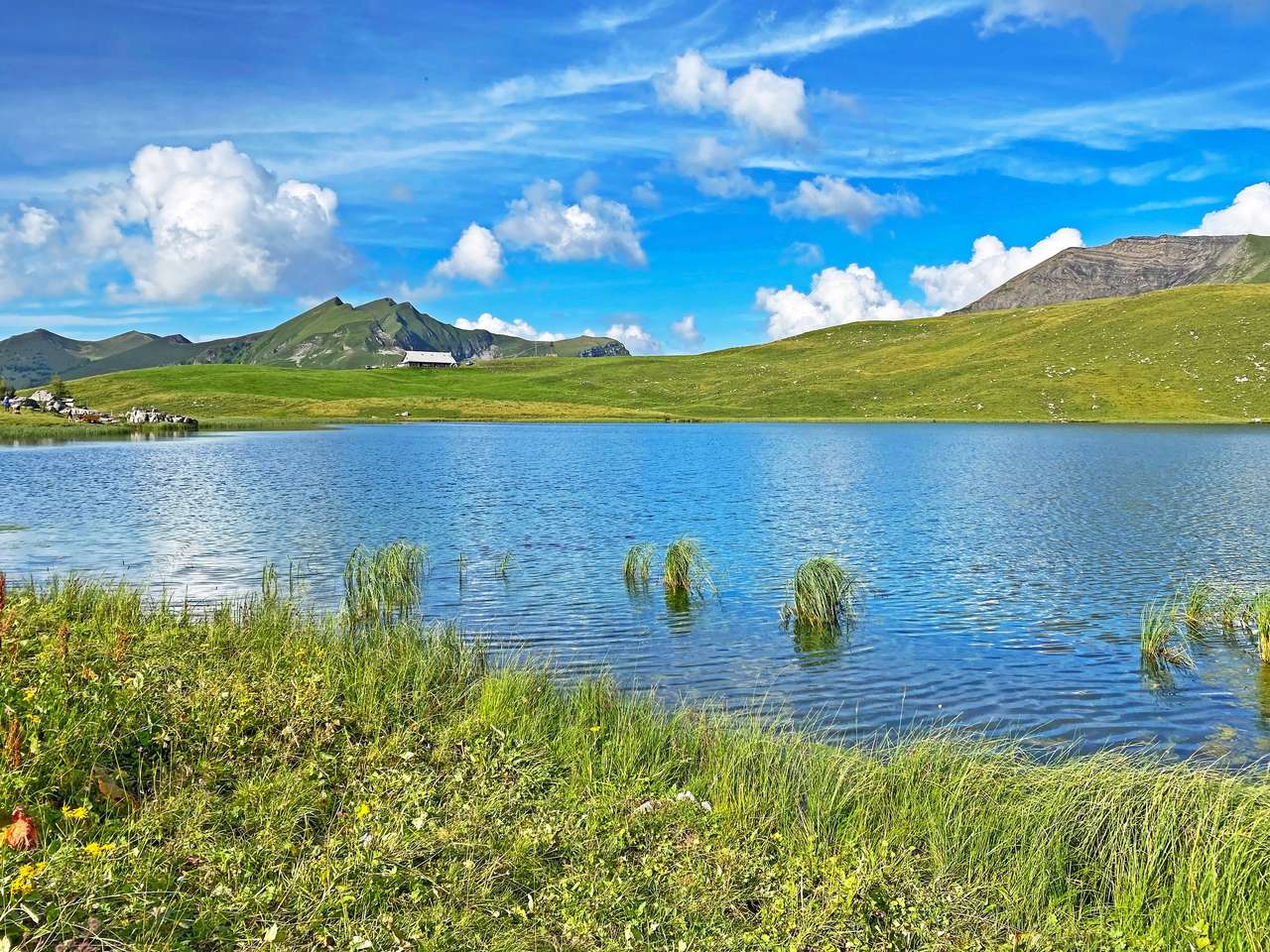 Alpejskie jezioro Seefeldsee puzzle online