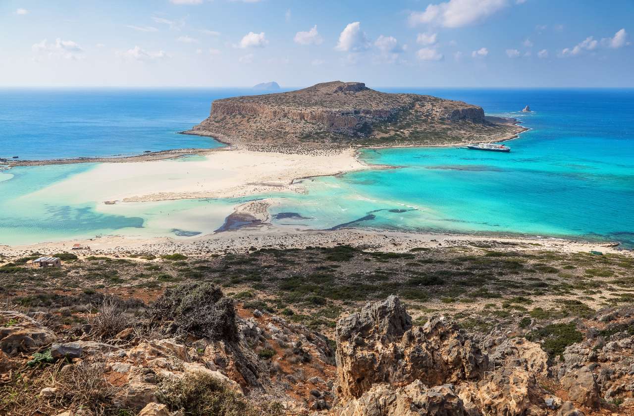 Wybrzeże Krety, zatoka Balos, Grecja puzzle ze zdjęcia