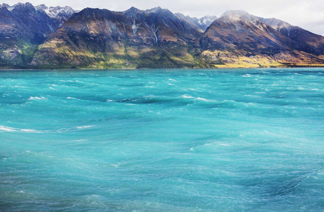 Niesamowite krajobrazy w Nowej Zelandii puzzle online ze zdjęcia