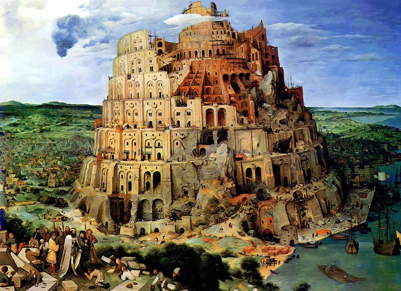 Wieża Babel puzzle ze zdjęcia