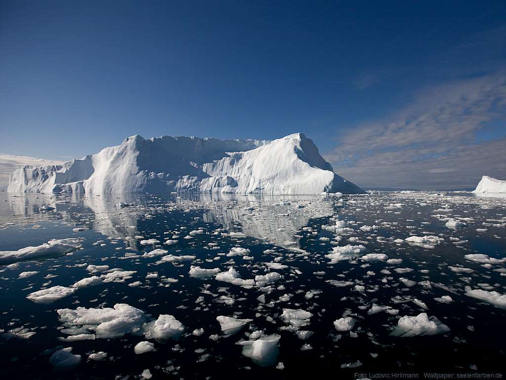 Góry lodowe Grenlandia puzzle online ze zdjęcia