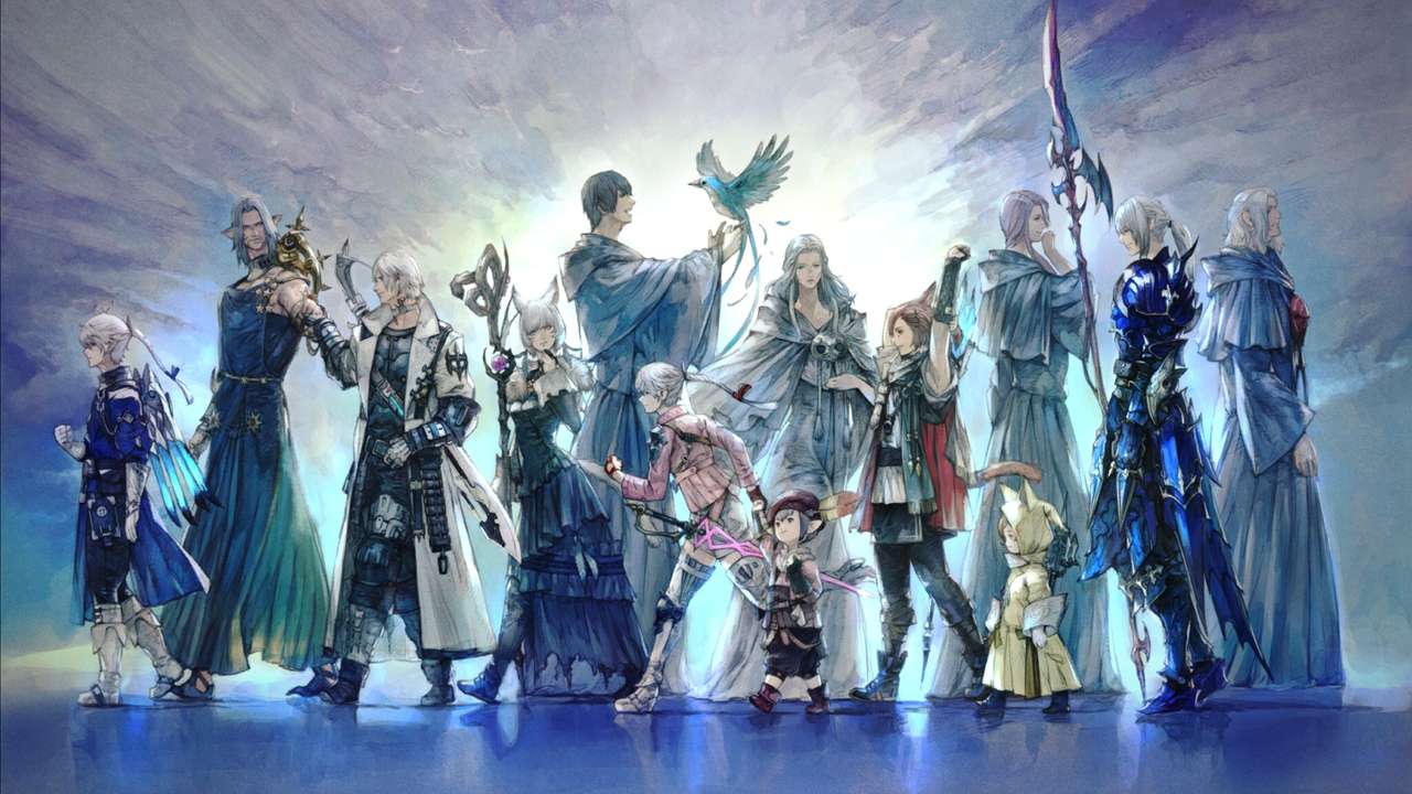 Final Fantasy 14 Endwalker Ending CG puzzle online ze zdjęcia