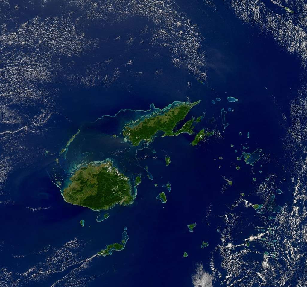 Fidżi z kosmosu puzzle online ze zdjęcia