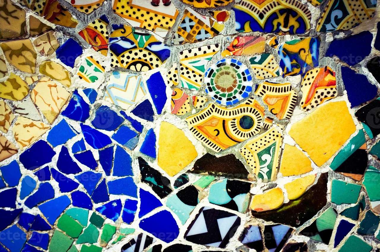 Gaudi park guell puzzle online ze zdjęcia