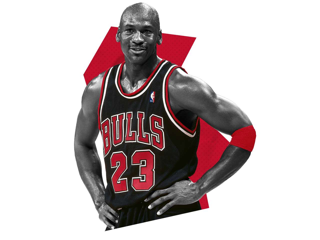 Czarna historia Michael Jordan puzzle online
