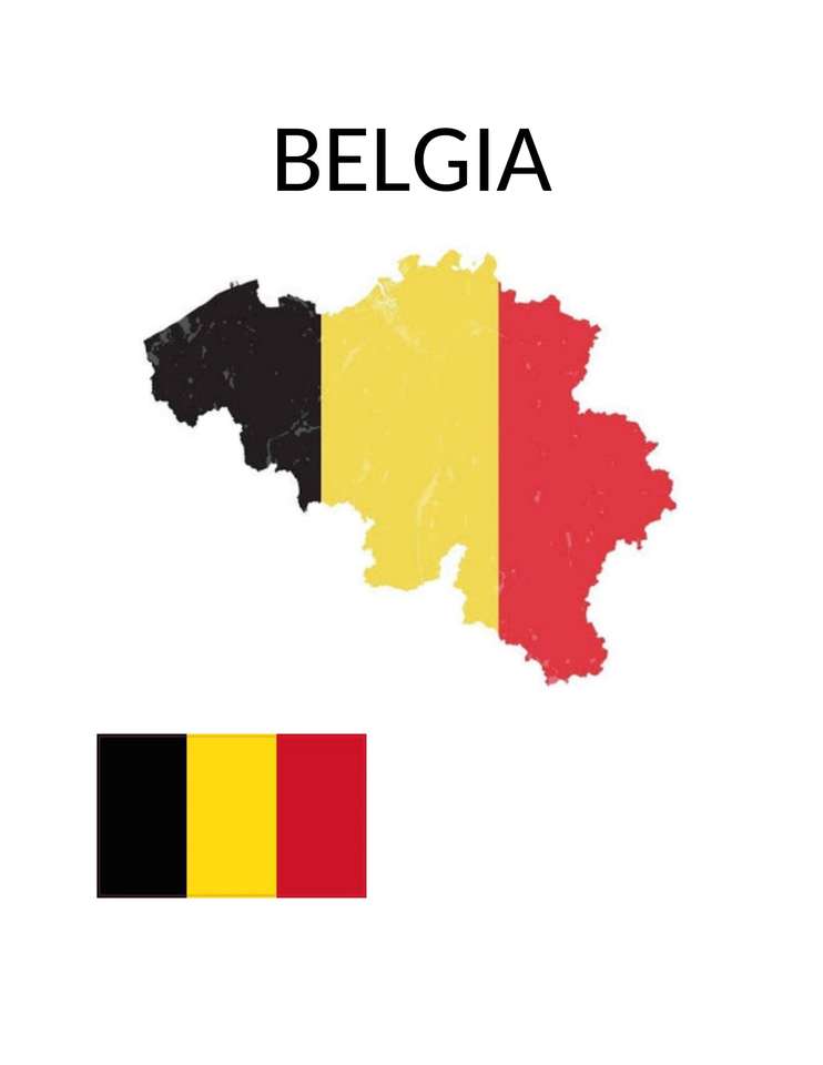 Bendera Belgia puzzle online ze zdjęcia