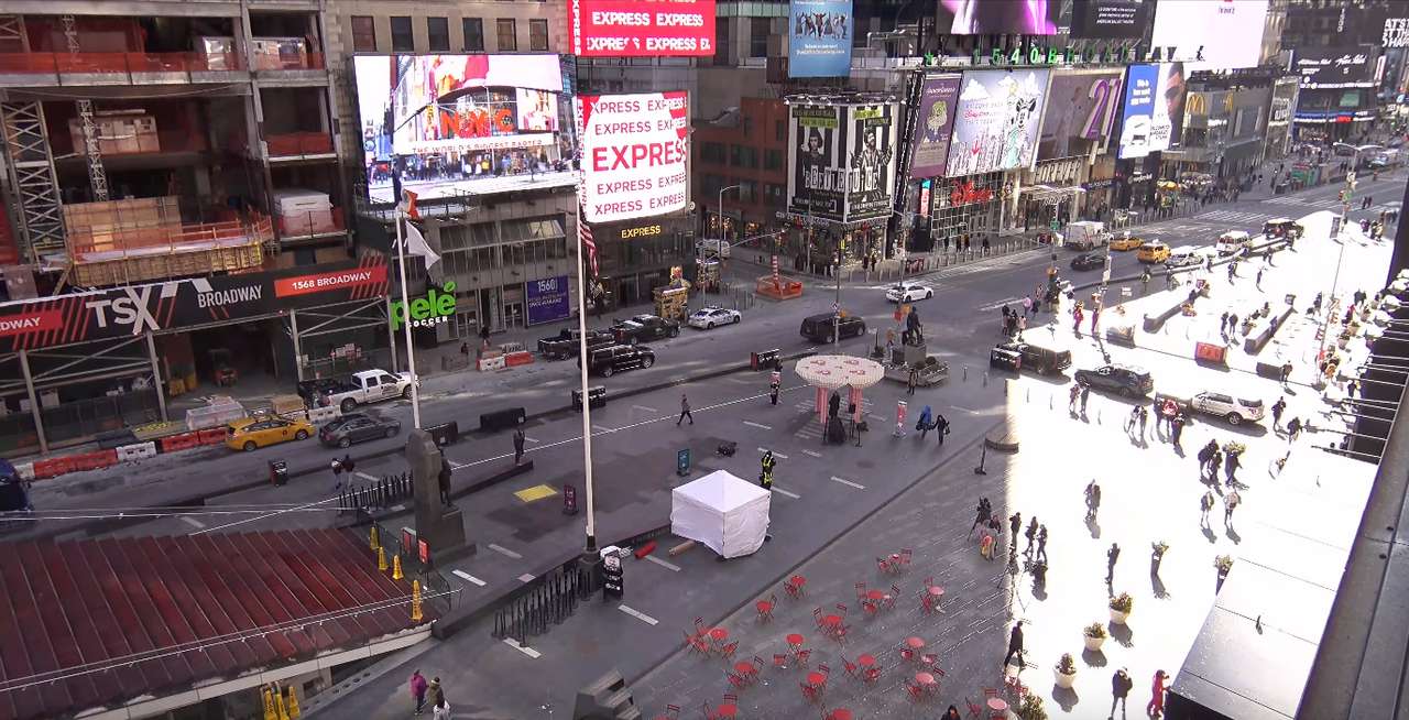 Times Square w świetle dziennym puzzle online ze zdjęcia