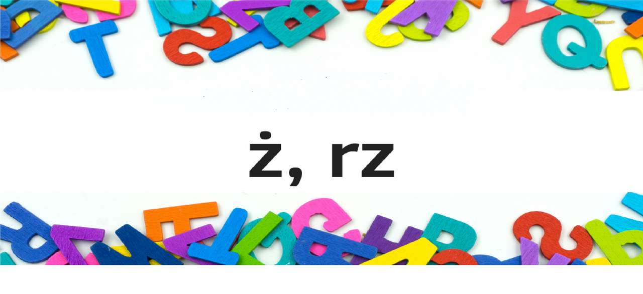 Ortografia rz i ż puzzle online ze zdjęcia