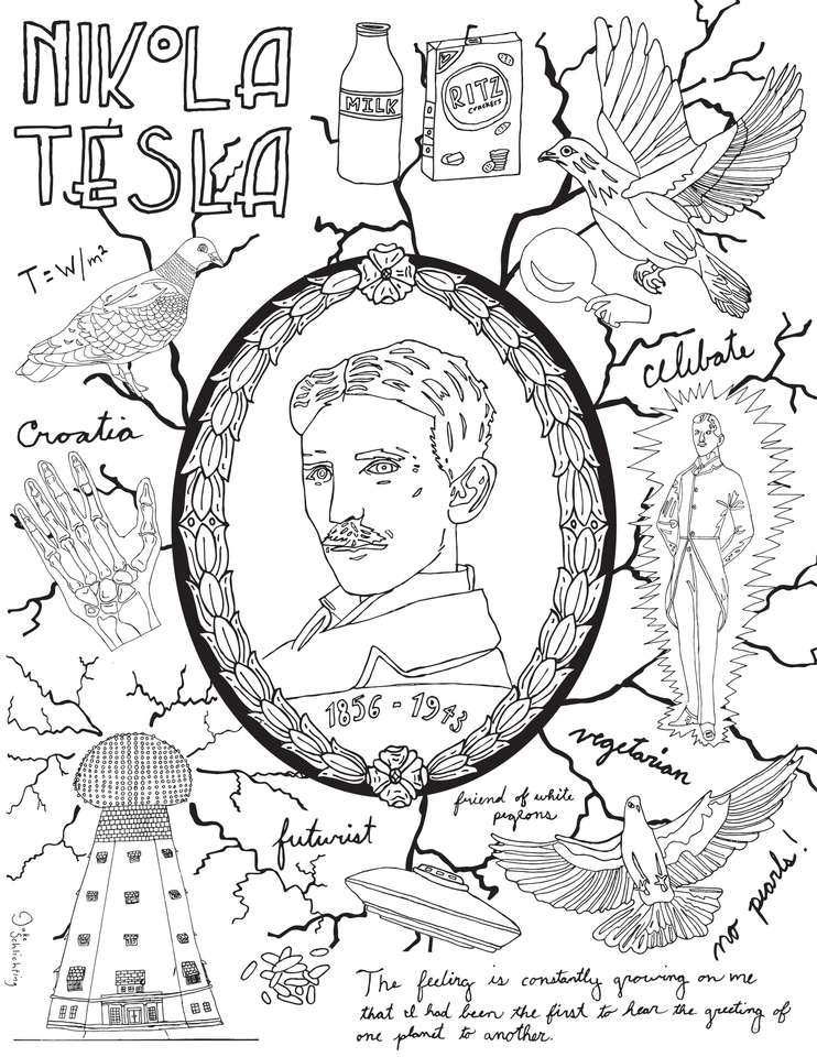 Mikołaj Tesla puzzle online ze zdjęcia