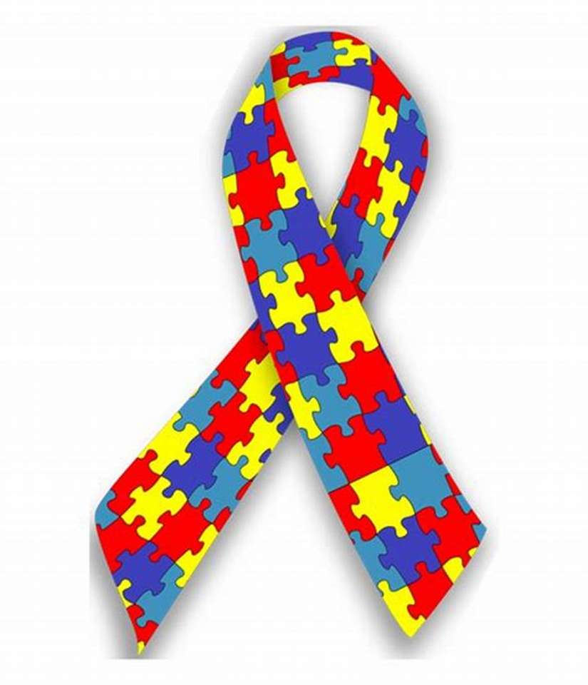 autyzm krawat puzzle ze zdjęcia