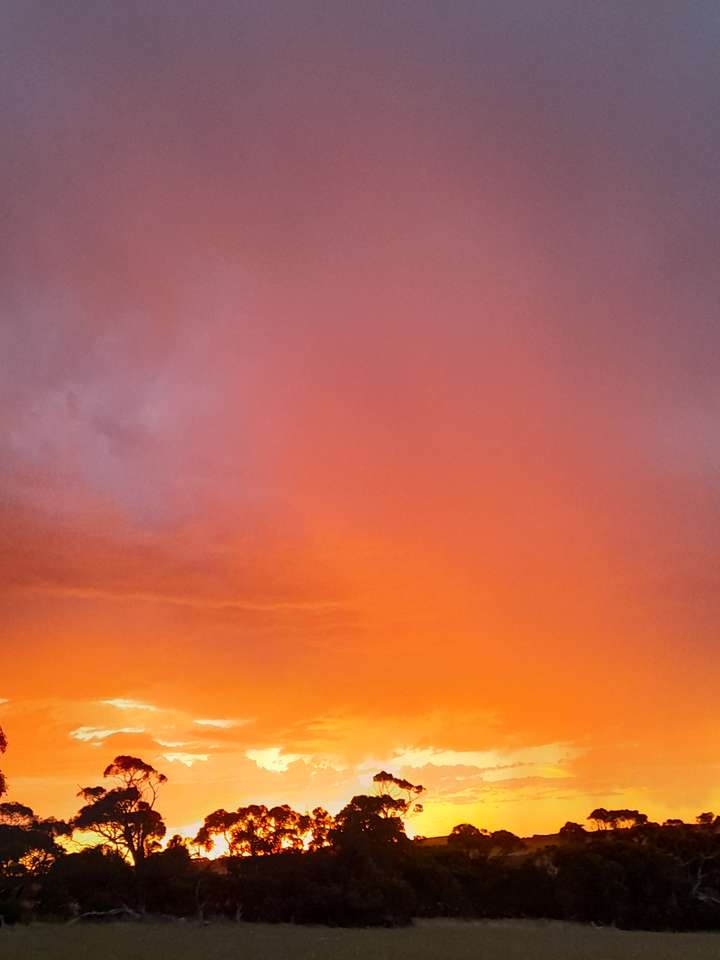 Deszczowy zachód słońca puzzle online ze zdjęcia