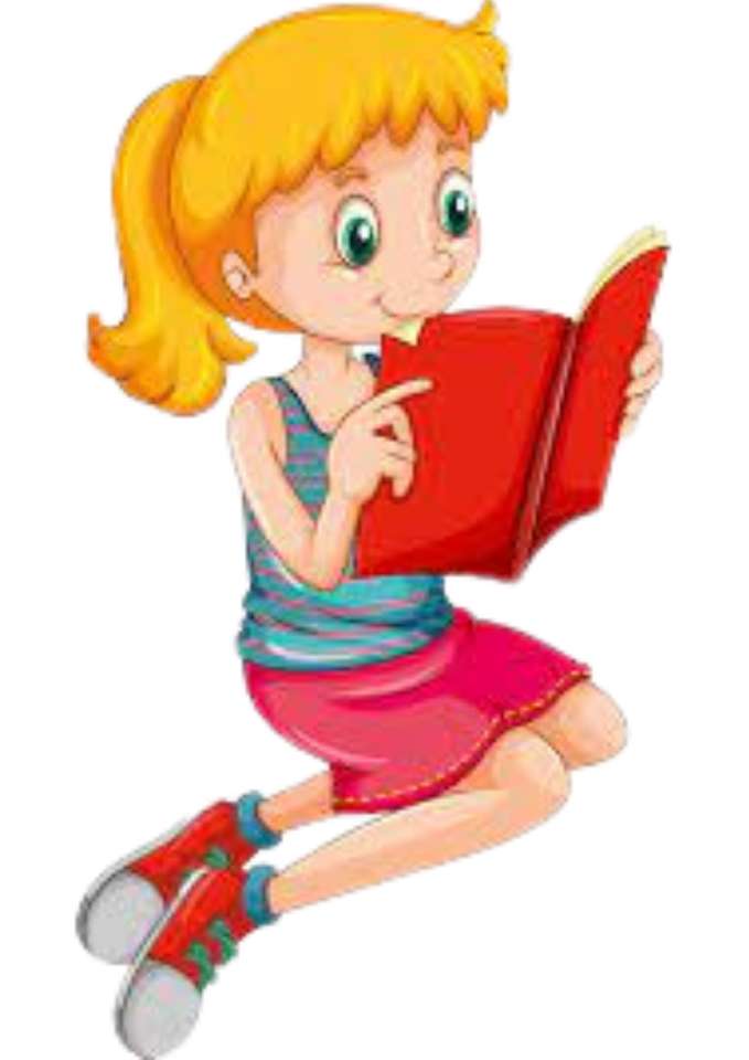 Dziewczyna czytająca książkę puzzle online