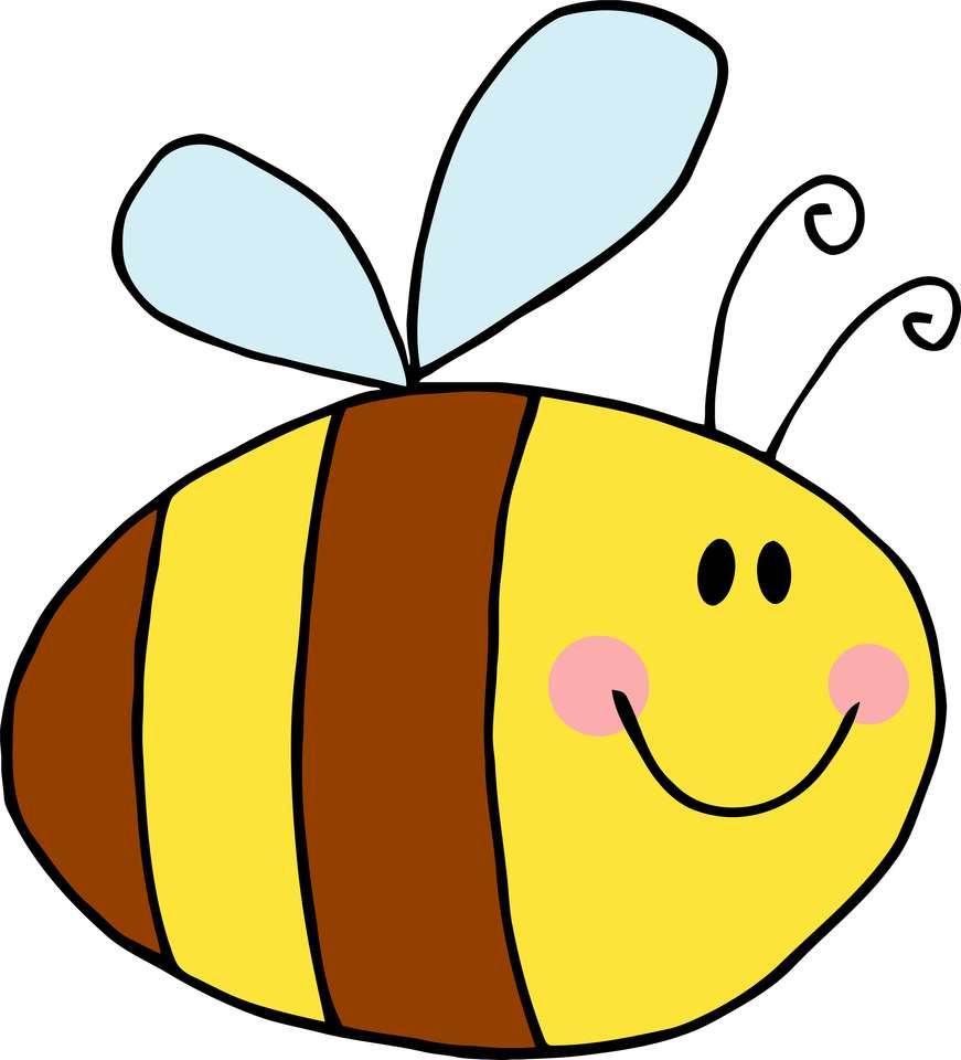 Szczęśliwa pszczoła puzzle ze zdjęcia