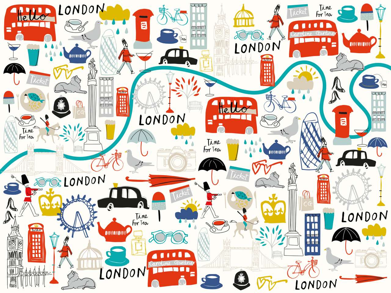 układanka londyńska puzzle online ze zdjęcia